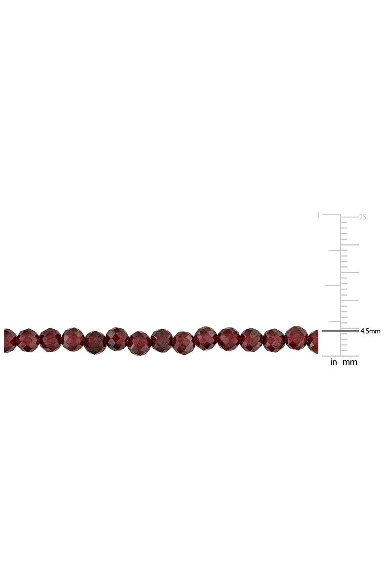 Garnet Beaded Necklace & Bracelet Set, Alternate, color, RED