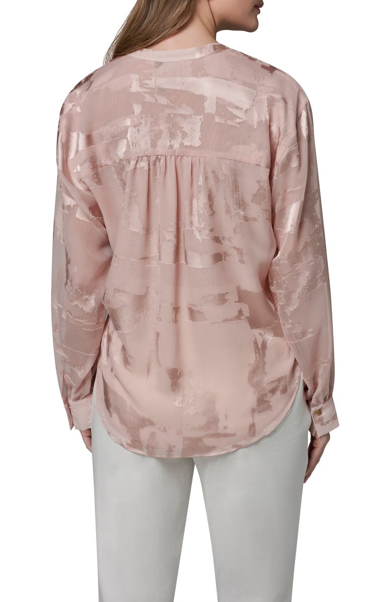 Donna Karan New York Satin Jacquard Top, Alternate, color,