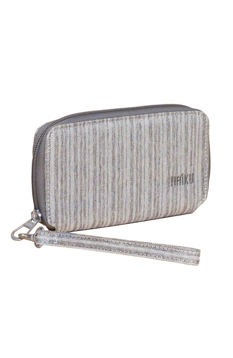 HAIKU Intrepid RFID Blocking Wristlet, Alternate, color, Gray Poplar