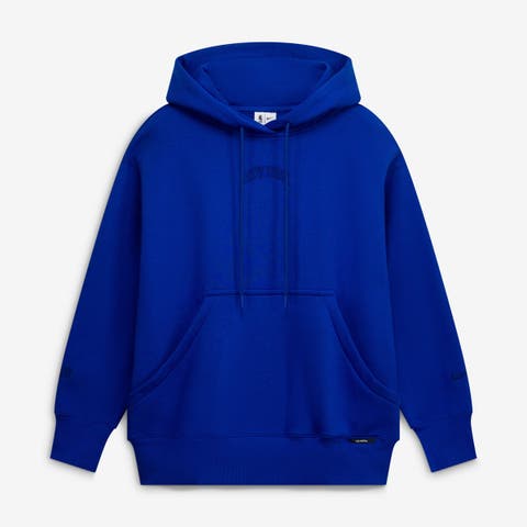 Women's Nike Blue New York Knicks 2025/26 City Edition Remix Premium Fleece Hoodie