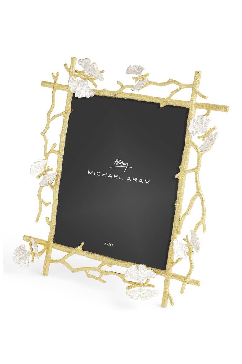 Butterfly Ginkgo 8x10 Picture Frame, Alternate, color, WHITE MULTI