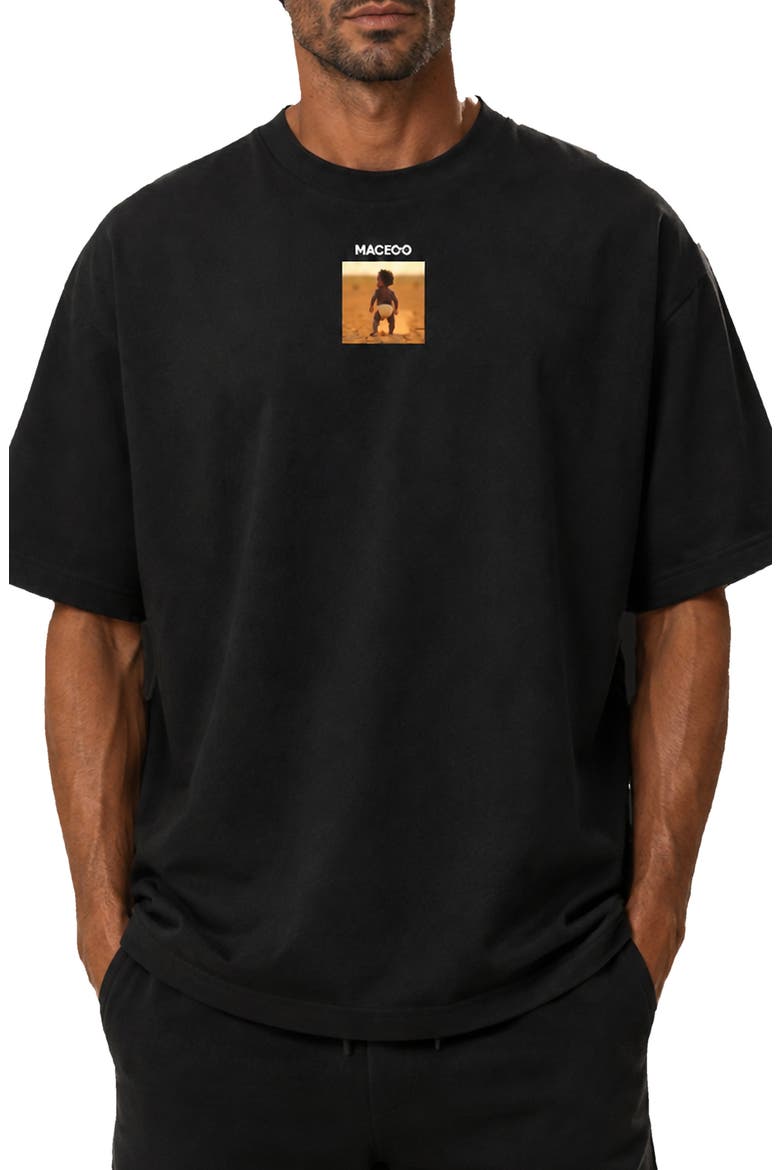 Graphic T-shirt, Main, color, BLACK