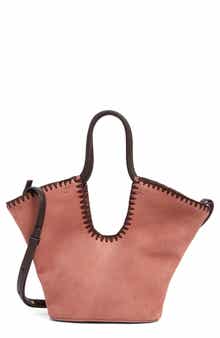 Lynn Whipstitch Suede Tote Bag