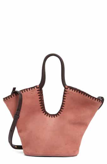 Lynn Whipstitch Suede Tote Bag