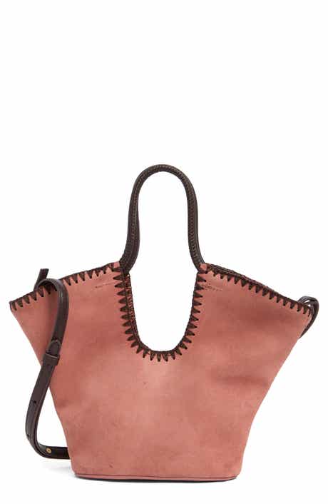 Lynn Whipstitch Suede Tote Bag