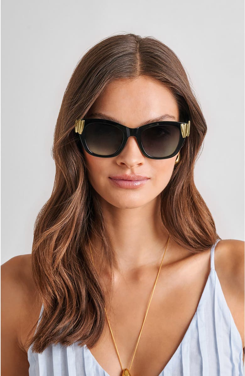 Katie Loxton Seychelles Sunglasses, Alternate, color, Black