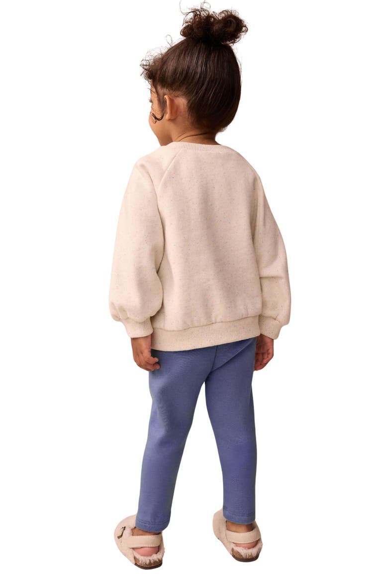 Kids' Floral Knee Patch Leggings, Alternate, color, BLUE