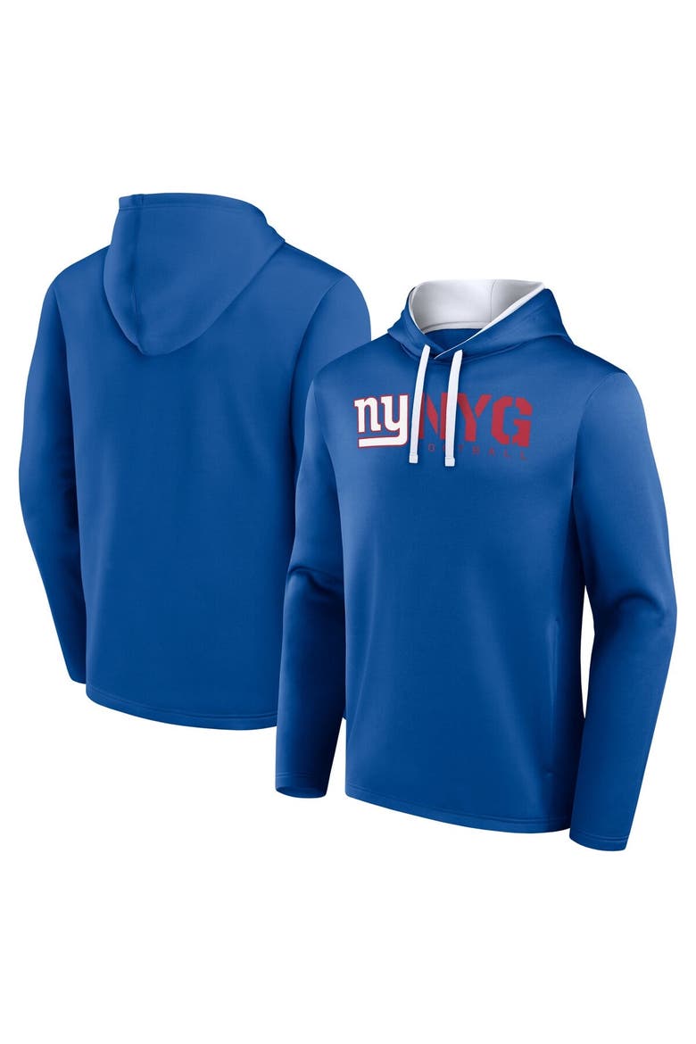 Men's Logo Athletic Royal New York Giants Head Start Pullover Hoodie, Main, color, Royal