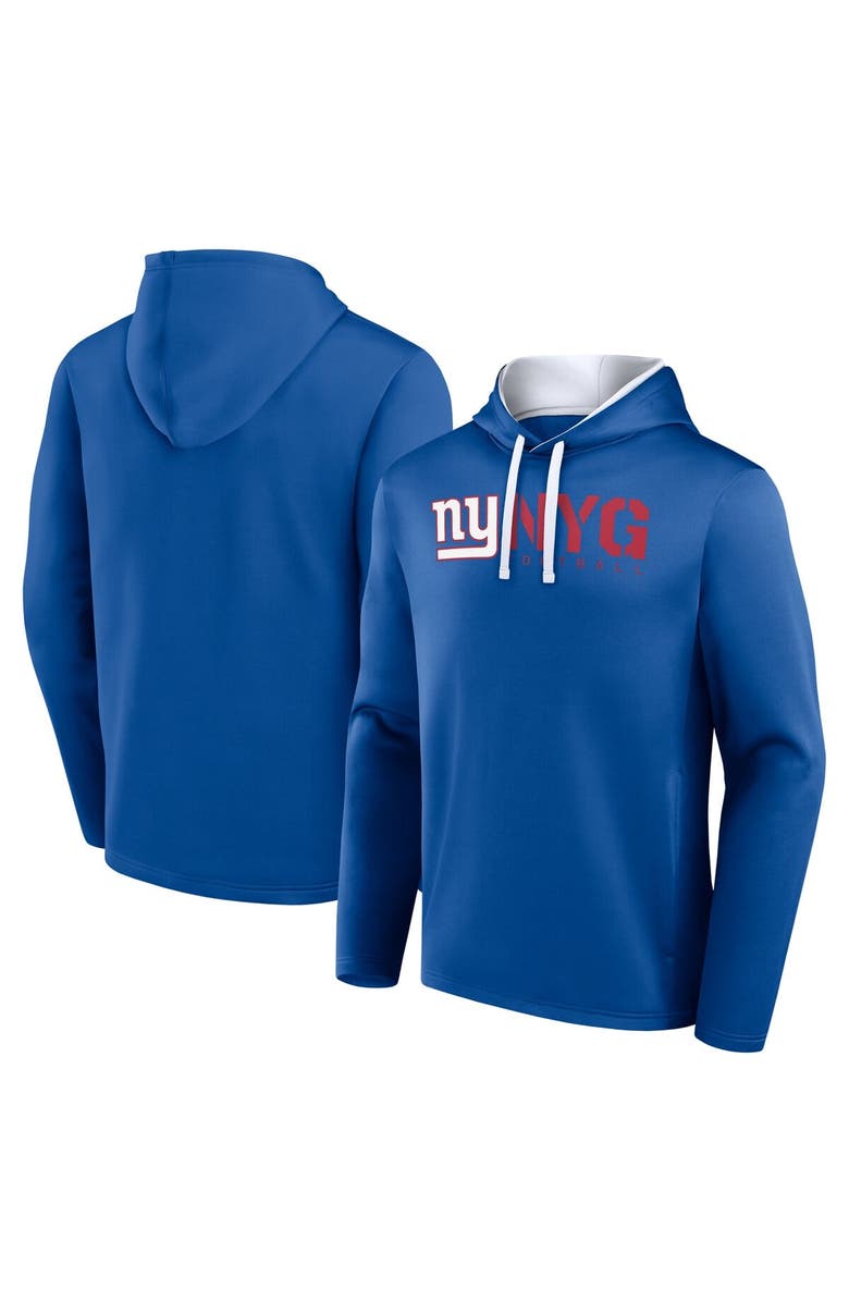 Logo Athletic Men's Logo Athletic Royal New York Giants Head Start Pullover Hoodie, Main, color, Royal