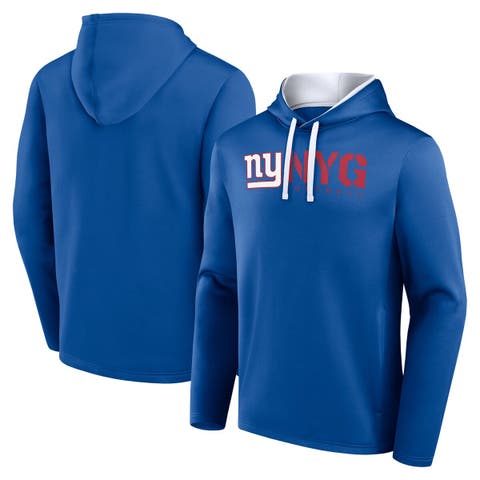Men's Logo Athletic Royal New York Giants Head Start Pullover Hoodie
