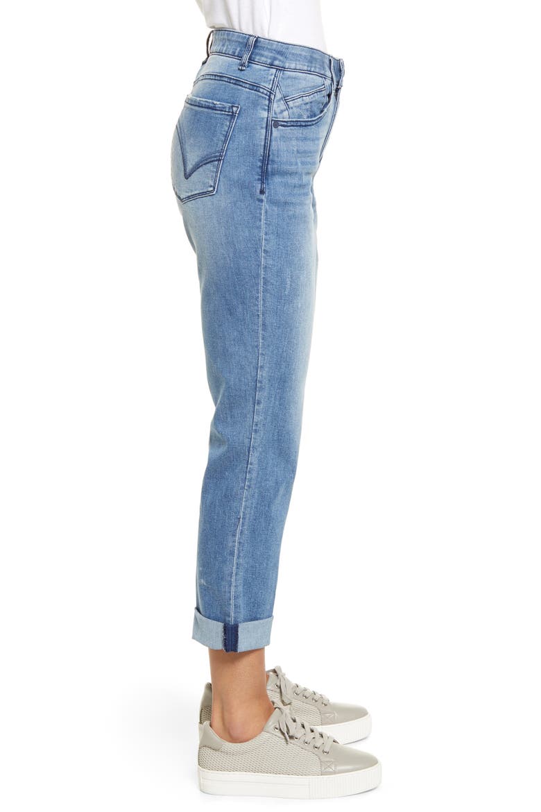 'Ab'Solution CoolMax® High Waist Crop Straight Leg Jeans (Nordstrom Exclusive), Alternate, color, BLUE