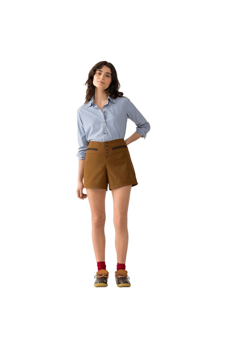 Hikerkind Front Field Short - Women's, Alternate, color, Madrone