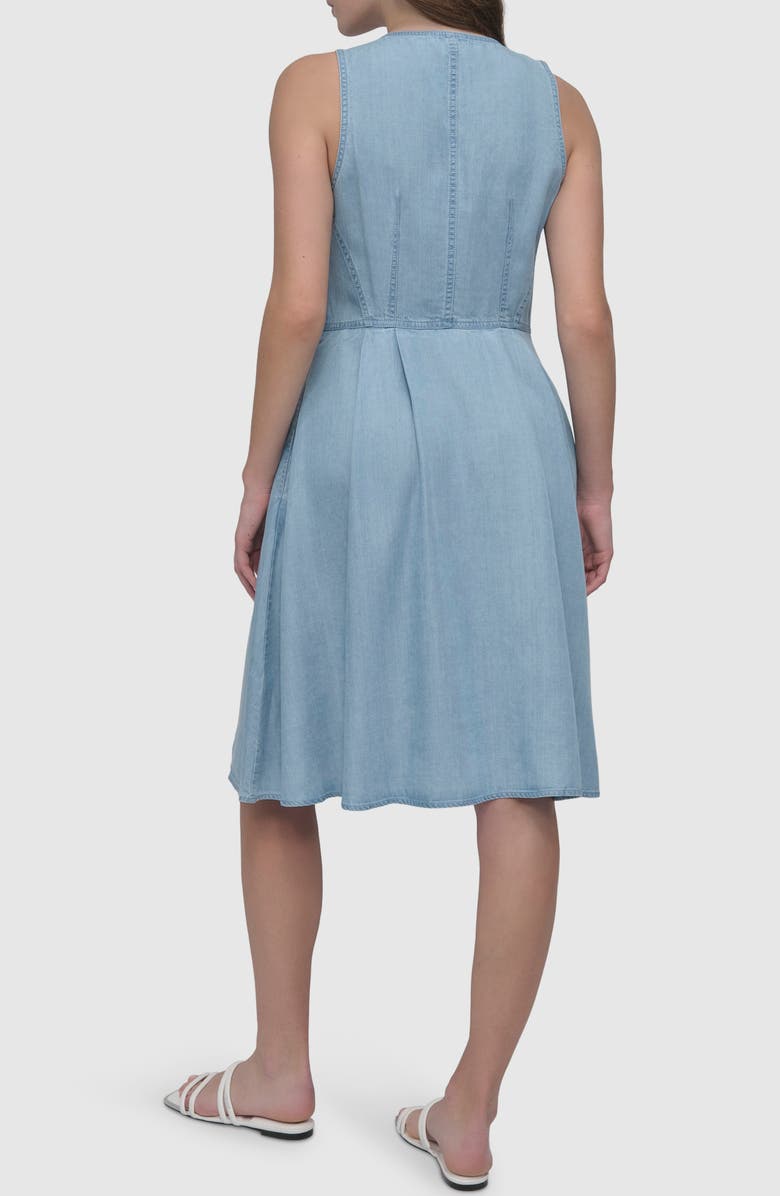 DKNY Sleeveless A-Line Dress, Alternate, color,