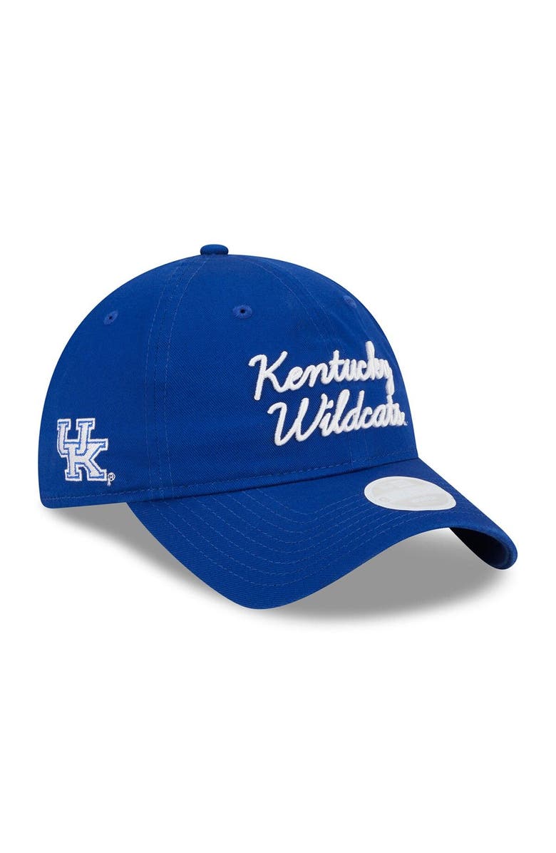 New Era Women's New Era Royal Kentucky Wildcats Script 9TWENTY Adjustable Hat, Main, color, 