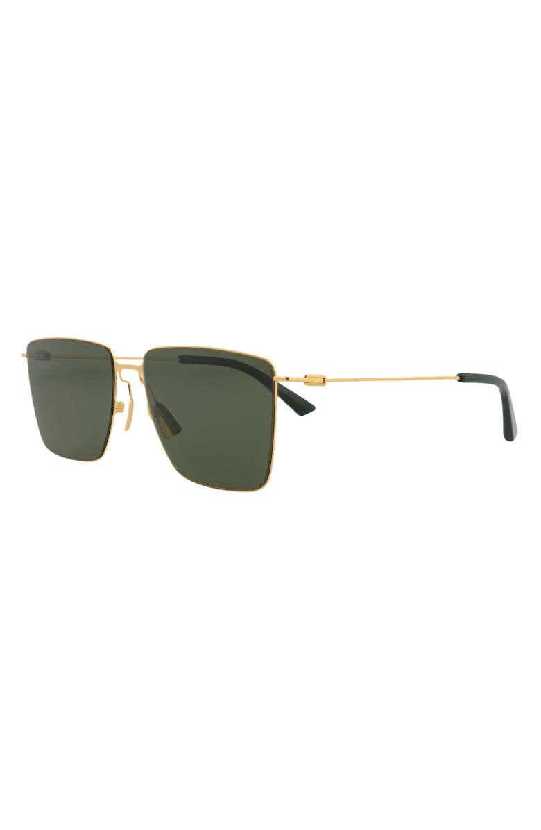 Bottega Veneta 58mm Square Sunglasses, Alternate, color, 