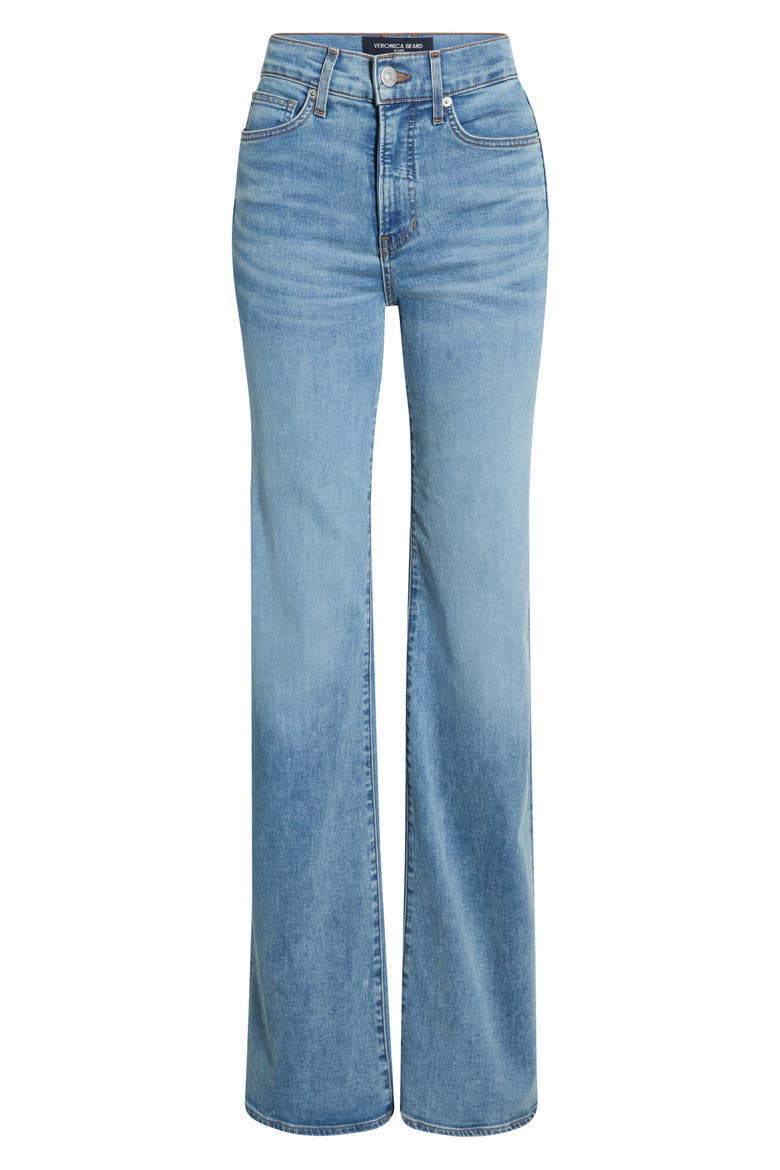 Crosbie High Waist Slim Wide Leg Jeans, Alternate, color, REBEL STONE