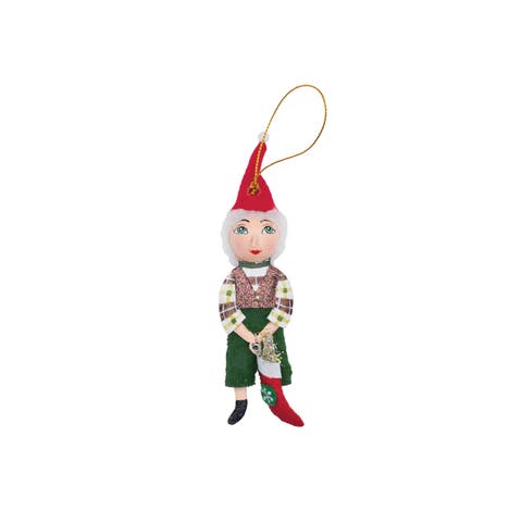 Ezra Santa's Helper Christmas Decor Decoration Gathered Traditions Joe Spencer Ornament