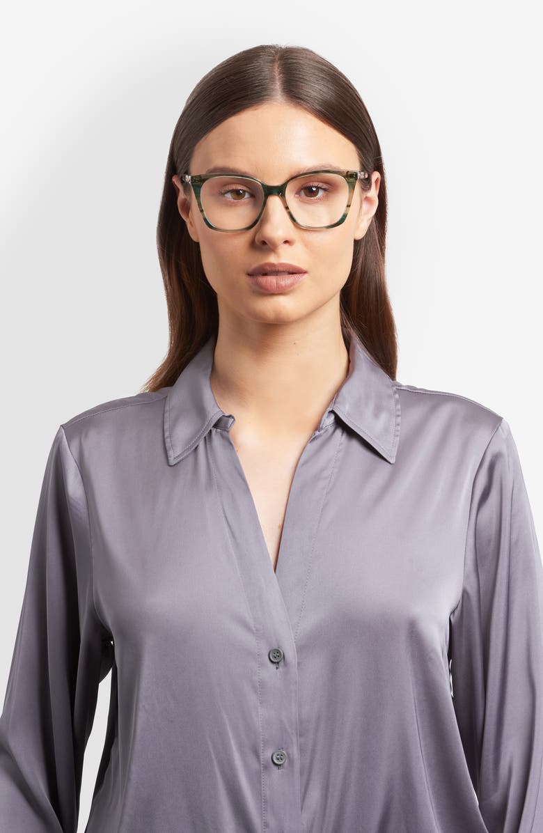 Kate Spade New York taya 52mm square optical glasses, Alternate, color, 