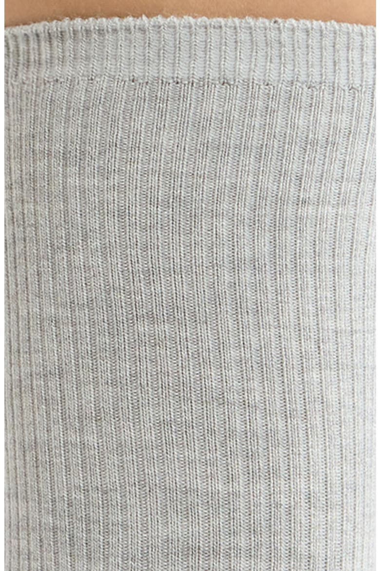 Everyday Rib Crew Socks, Alternate, color, GREY HEATHER