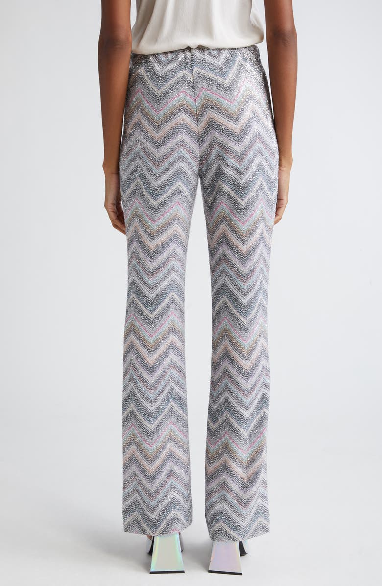 Missoni Sparkly Chevron Flare Pants, Alternate, color,