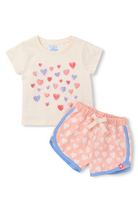 Kids' Puffy Heart T-Shirt & Shorts Set (Baby & Toddler)