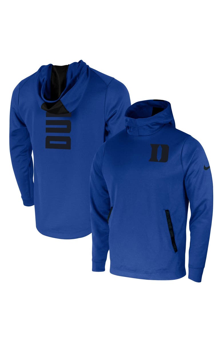 Nike Men's Nike Royal Duke Blue Devils 2-Hit Performance Pullover Hoodie, Alternate, color, 