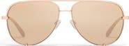 QUAY High Key 64mm Oversize Aviator Sunglasses