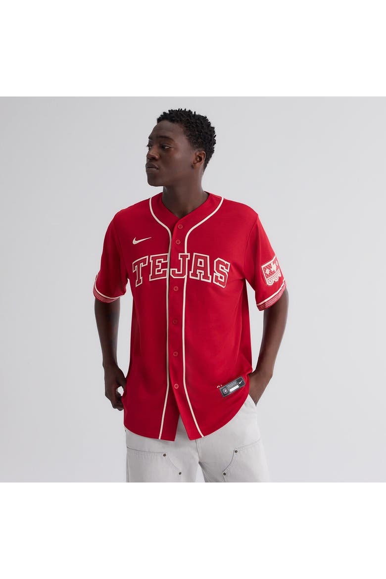 Men's Nike  Red Texas Rangers 2026 City Connect Stadium Jersey, Alternate, color, Red