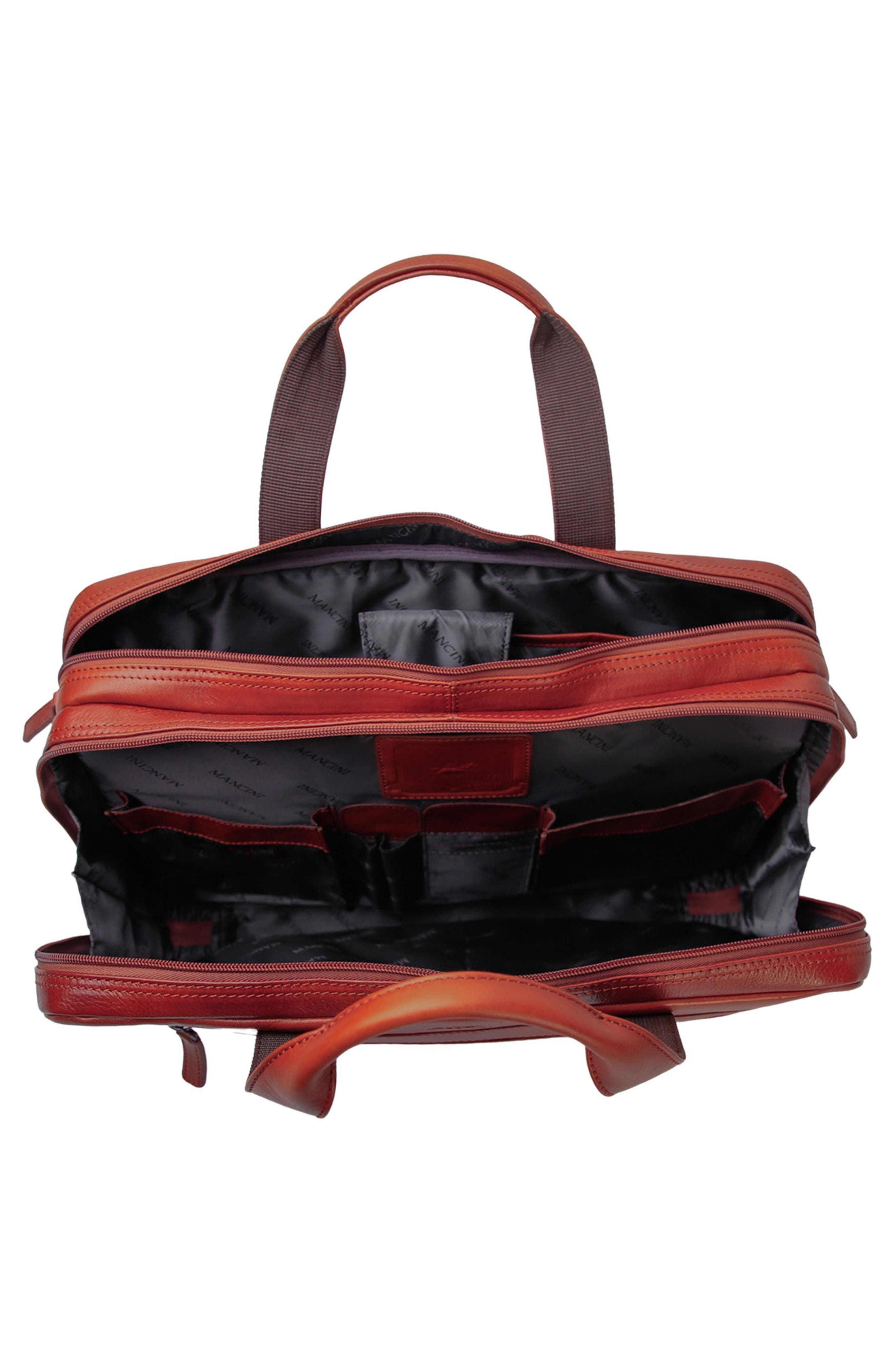 Double Compartment Briefcase, Alternate, color, COGNAC