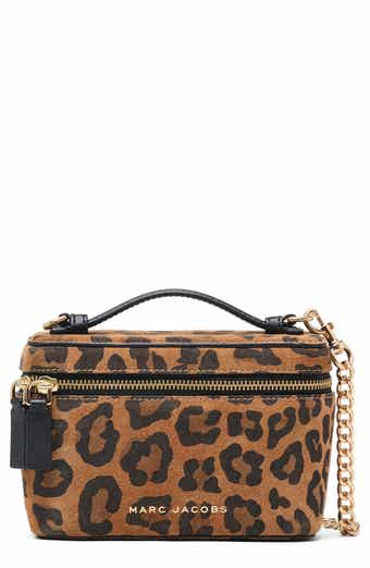 Leopard Print Groove Top Handle Bag