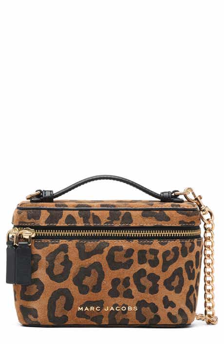 Leopard Print Groove Top Handle Bag