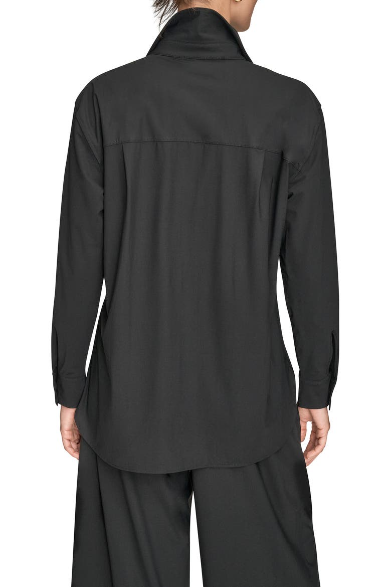 Front Button Shirt, Alternate, color, BLACK