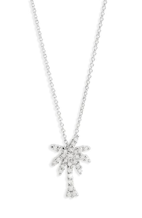 'Tiny Treasures' Palm Tree Diamond Pendant
