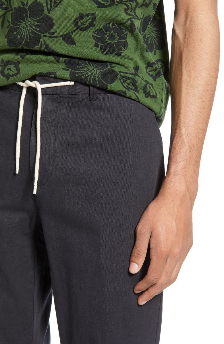 Scotch & Soda Warren Relaxed Fit Cotton & Linen Pants, Alternate, color,