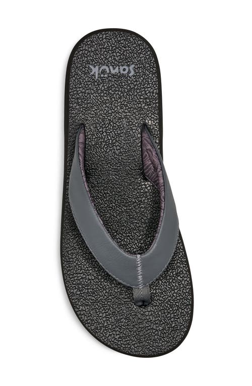 Sanuk Yoga Mat Ii Flip Flop In Gray