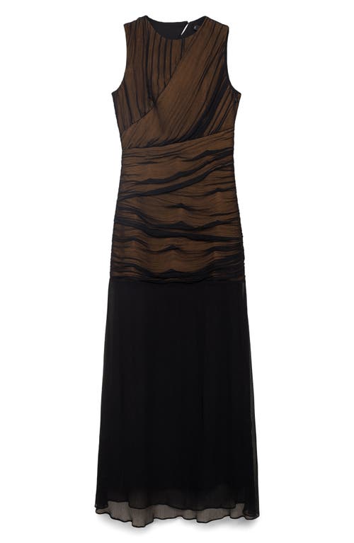 Mango Sleeveless Ruched A-line Dress