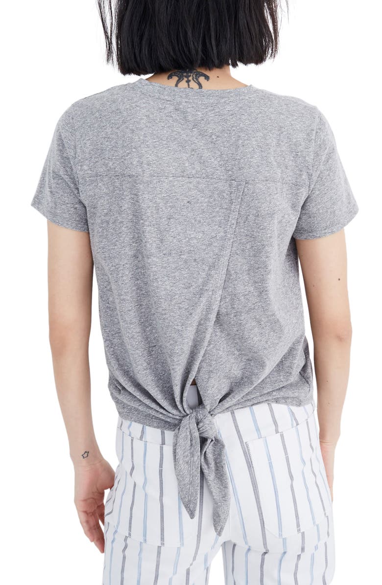 Madewell Knot Back T-Shirt, Alternate, color, 