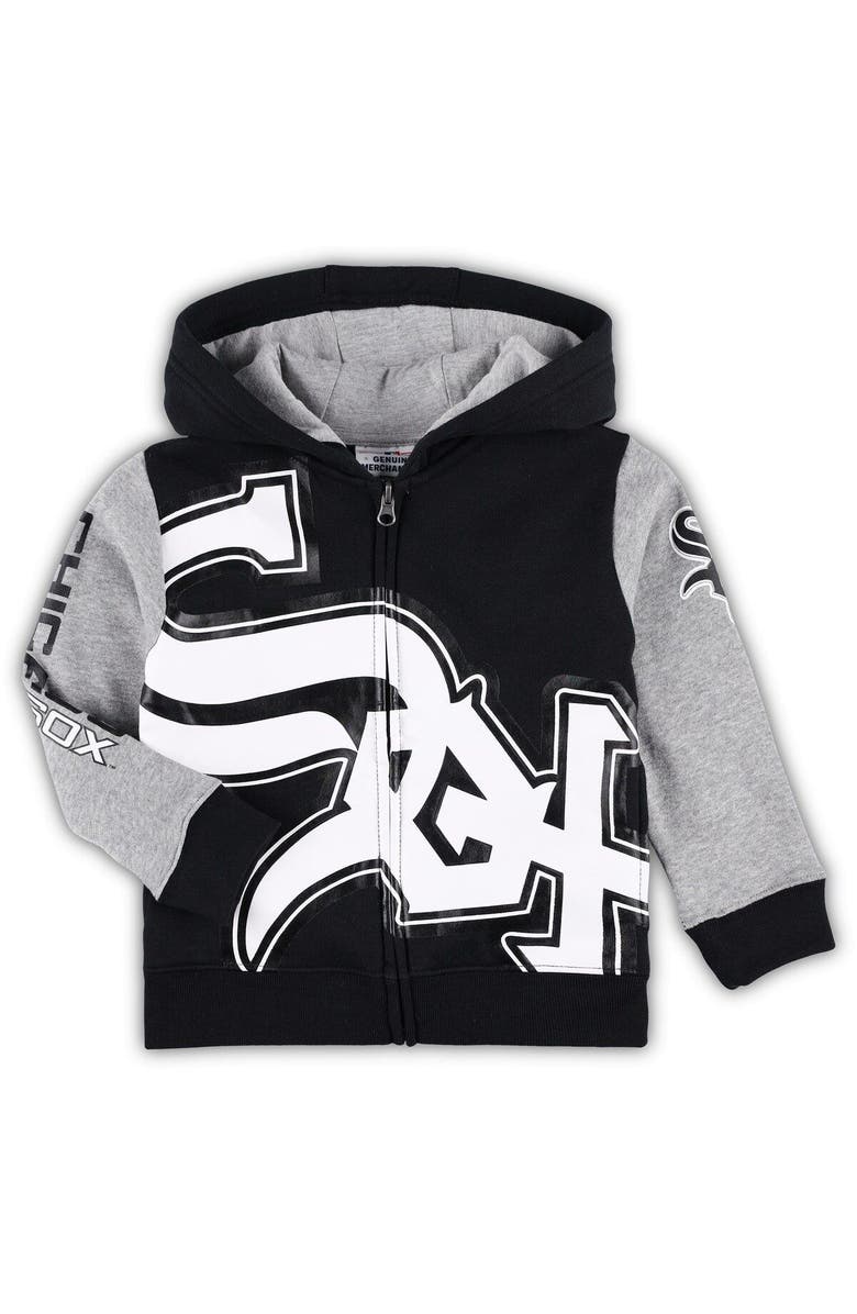 Outerstuff Toddler Black Chicago White Sox Poster Board Full-Zip Hoodie, Main, color, Black