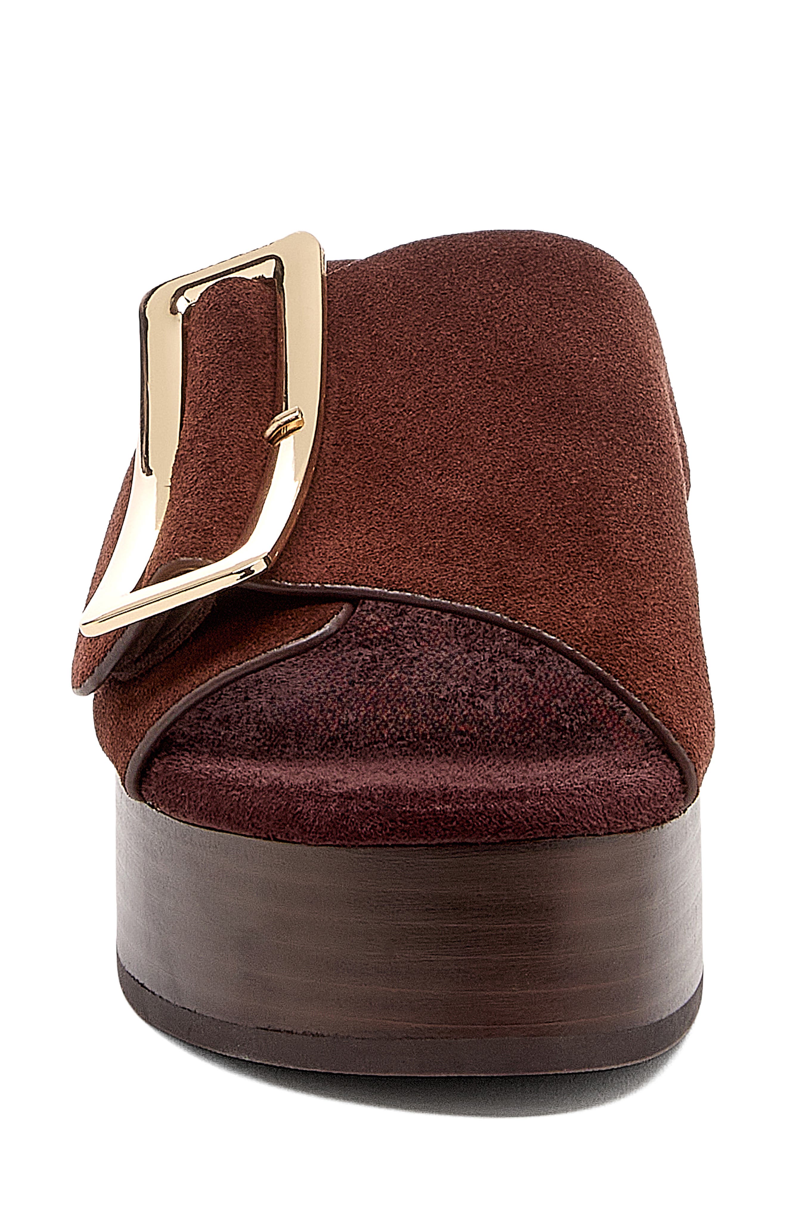 Dover Platform Slide Sandal, Alternate, color, WARM BROWN