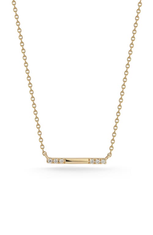 Dana Rebecca Designs Sylvie Rose Diamond Bar Pendant Necklace in Yellow Gold 