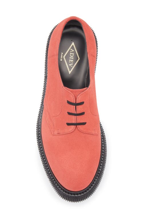 Adieu Plain Toe Derby In Poppy