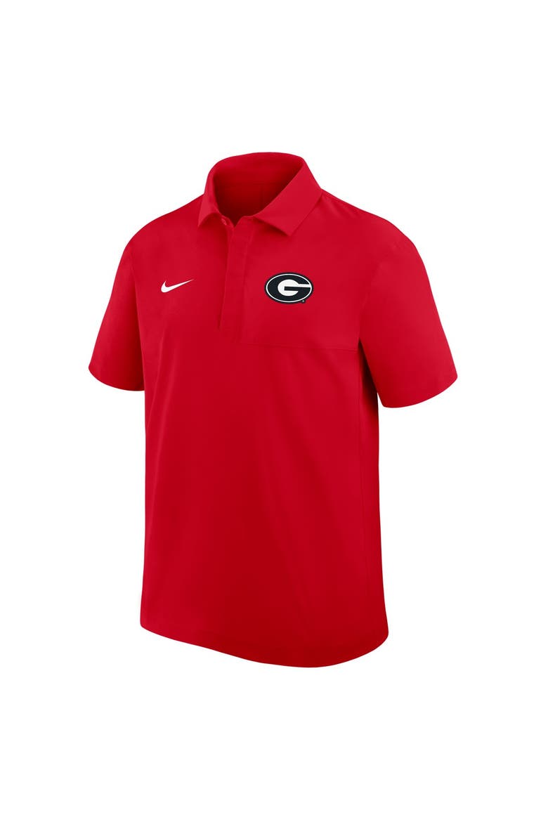 Men's Nike Red Georgia Bulldogs Coaches Sideline Dri-FIT Polo, Alternate, color, Red