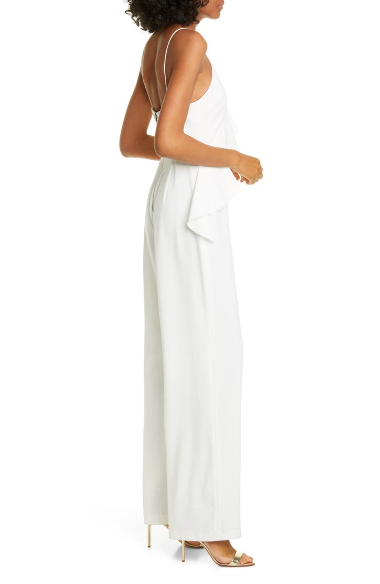 Alice + Olivia Keeva Ruffle Jumpsuit, Alternate, color, 