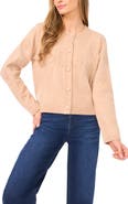 CeCe Floral Soutache Cardigan