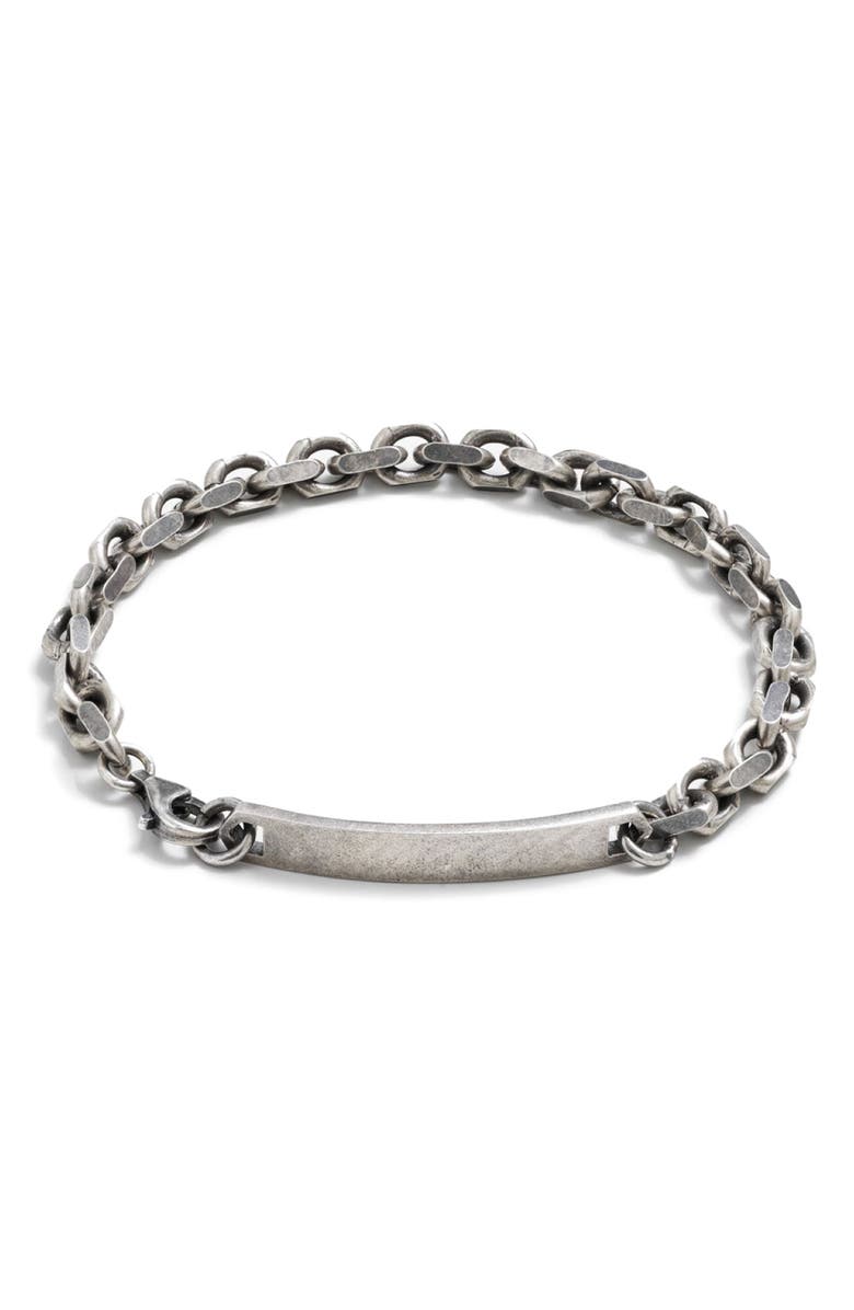 Degs & Sal Men's ID Chain Bracelet, Main, color,