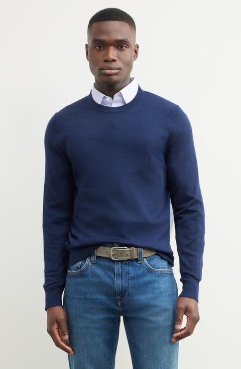 Italian Merino Wool Crewneck Sweater