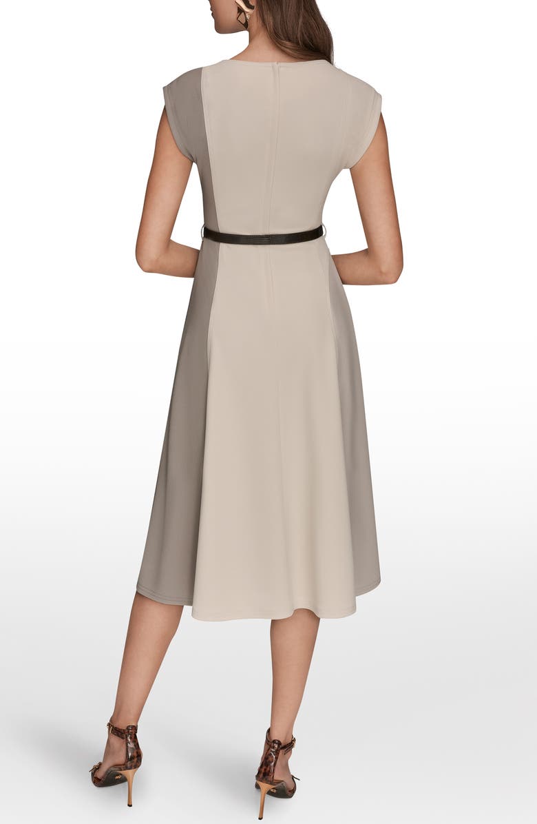 Donna Karan New York Colorblock Sleeveless Midi Dress, Alternate, color, Vapor/ Vell