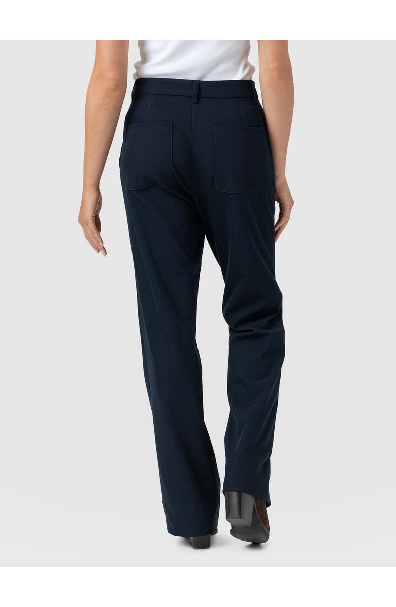 Saint + Sofia Harlow Straight Leg Pant, Alternate, color, Navy