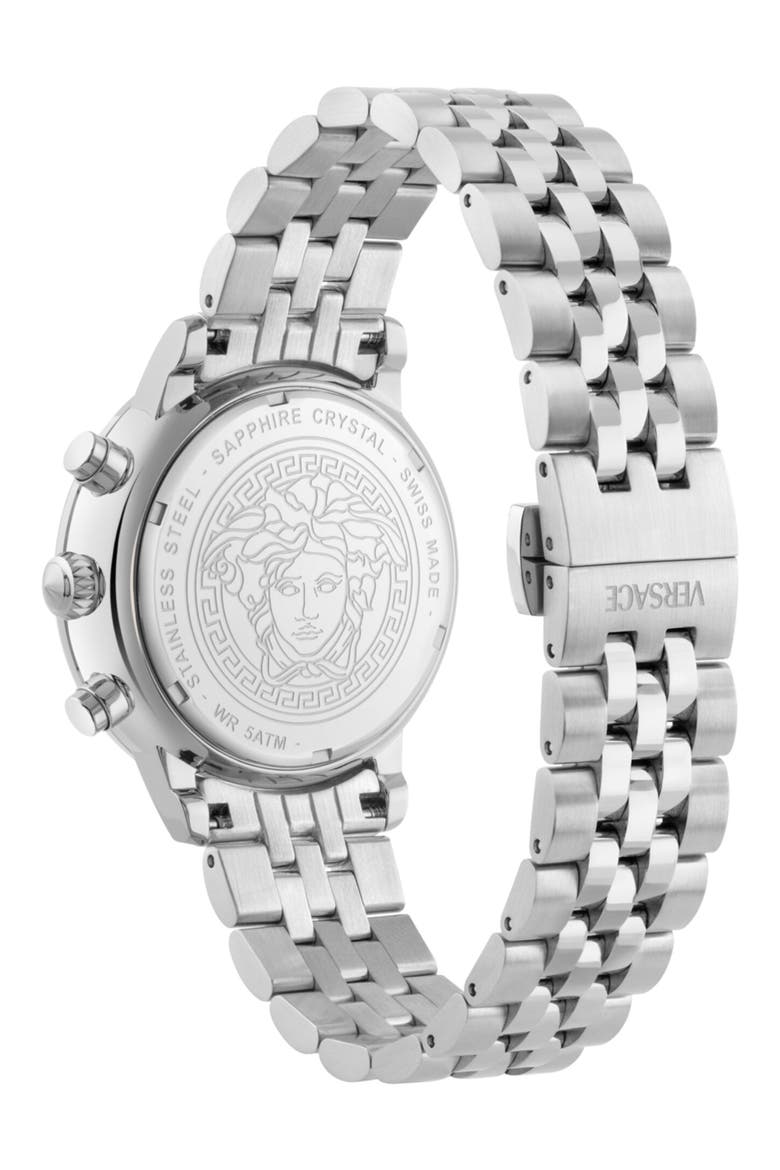 Classic Round Chrono Bracelet Watch, 38mm, Alternate, color, STSTL