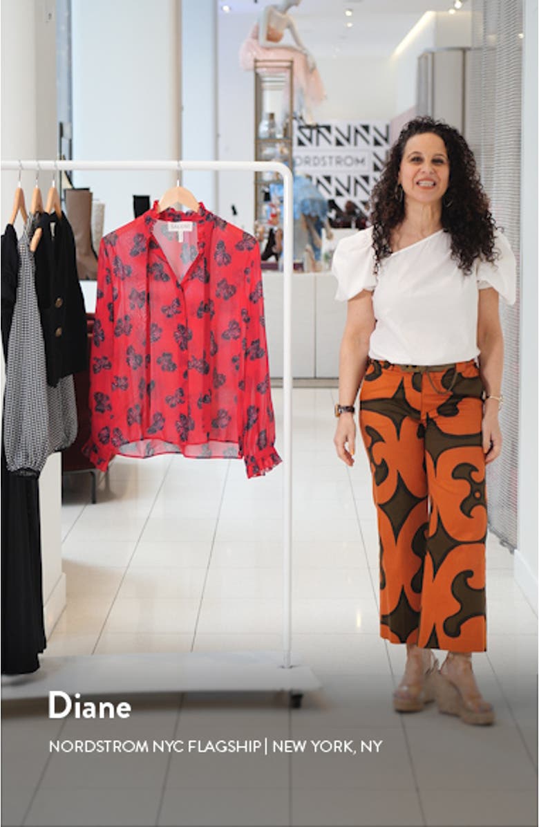 Emile Polka Dot Fil Coupé Top, sales video thumbnail